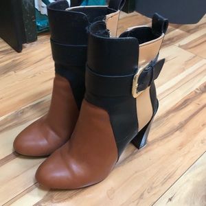 Zara multicolor heeled boots
